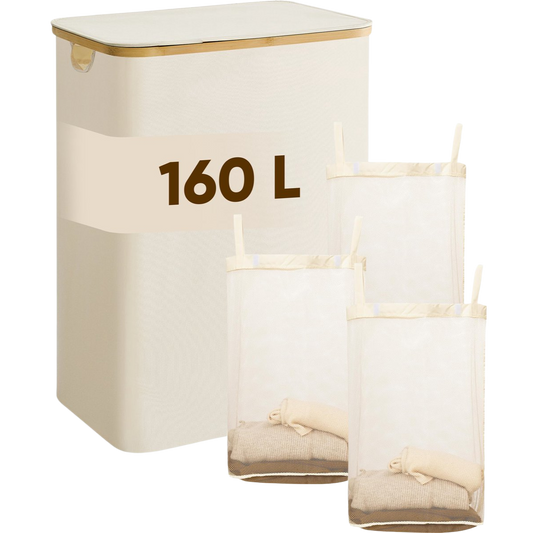DARI 160L Wasmand | Opvouwbaar met Bamboe Frame